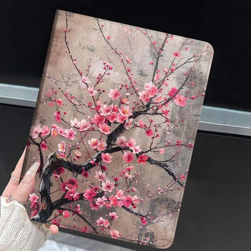 Artistic Plum Blossoms Tablet Case – Soft Protective Cover