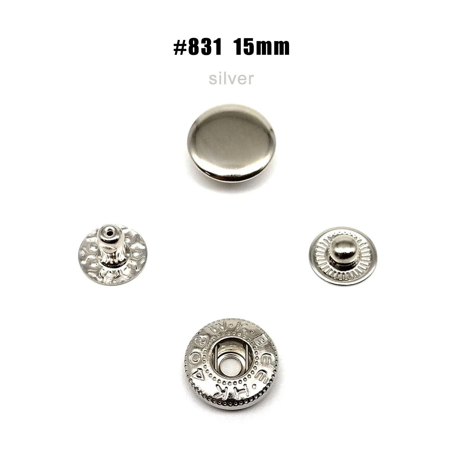 Versatile Metal Snap Button Kit for Leather and Fabric Repair
