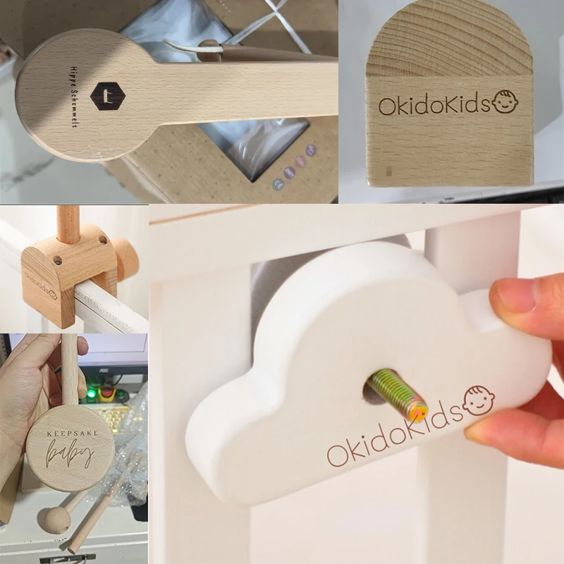 Benutzerdefinierte Kostenlose Baby Rassel Spielzeug Bett Glocke Halterung Holz Mobile Häkeln Bett Glocke Hängen Spielzeug Halter Halterung Infant Krippe Newbaby Geschenk – Detail 1