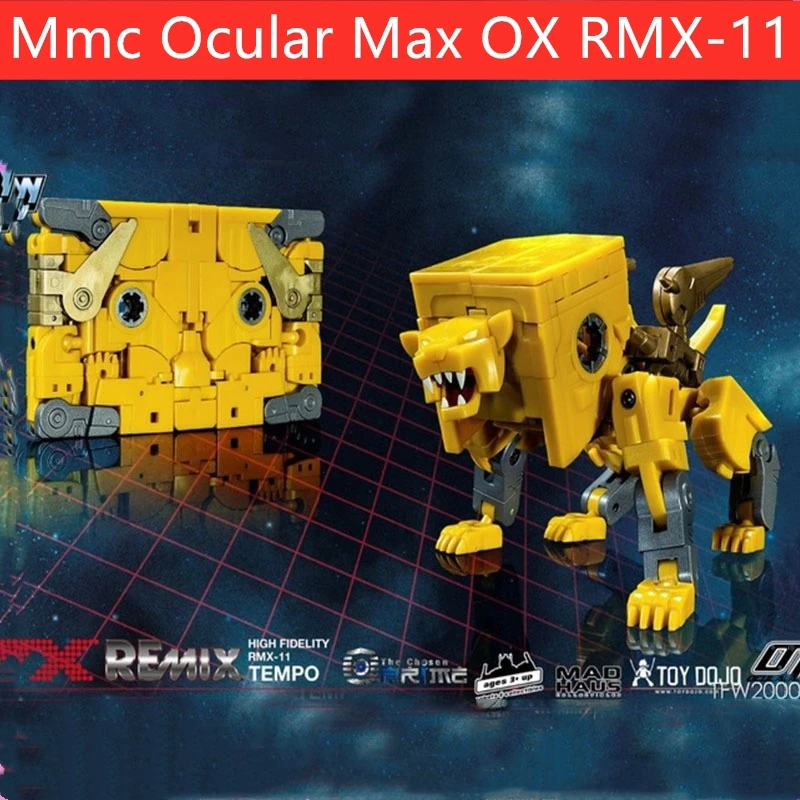 

Новинка, трансформирующийся Mmc oкуляр Max OX RMX-11 RMX11 TEMPO ReMix11 1:1, экшн-фигурка робота с коробкой в наличии