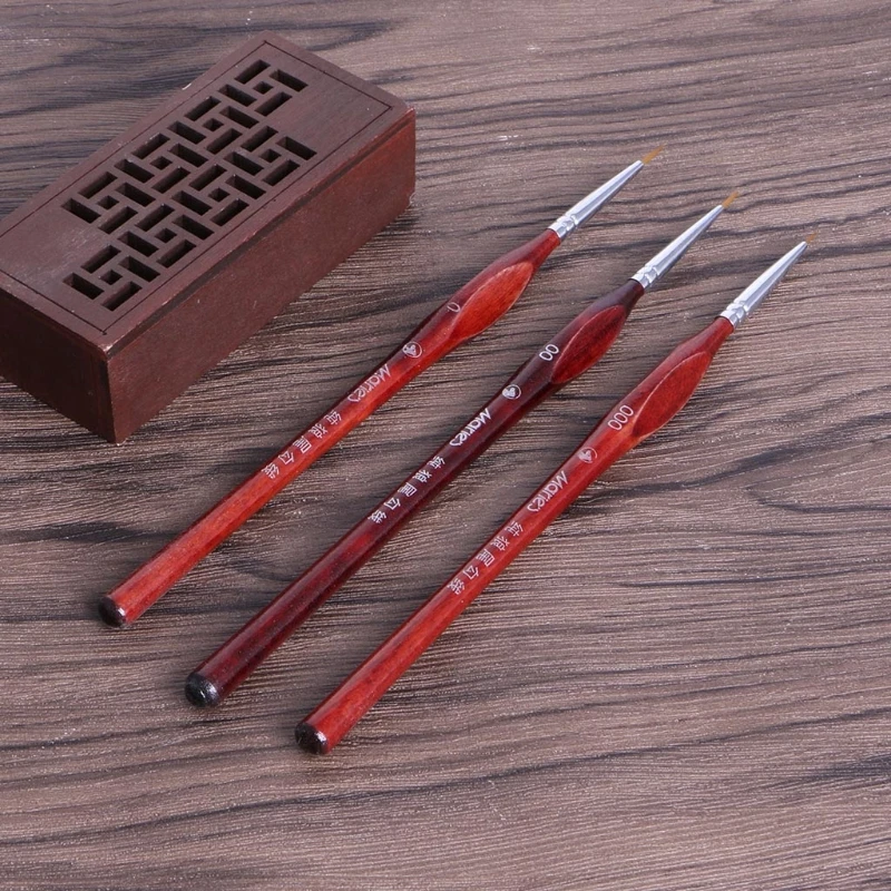 3Pcs 1Pc Miniature Paint Brushes For Painting Supplies