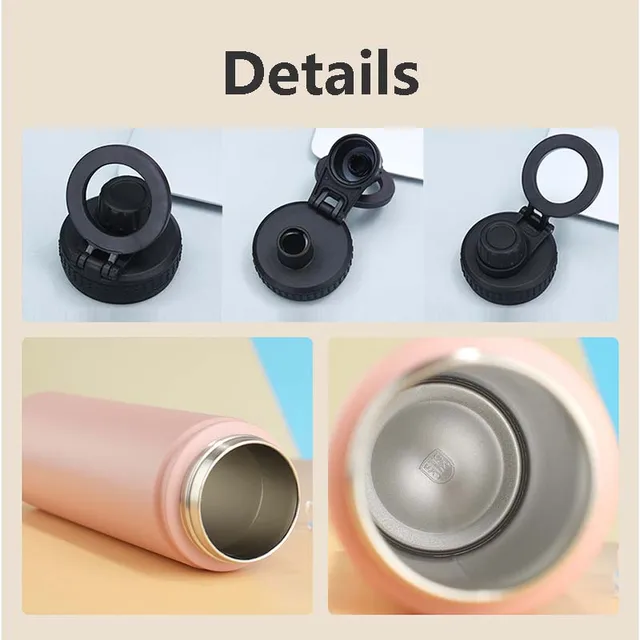 750ml Stainless Steel Vacuum Bottle With Magnetic Bracket Large Capacity Insulation Water Bottle For Travel Sports Water Cup 4