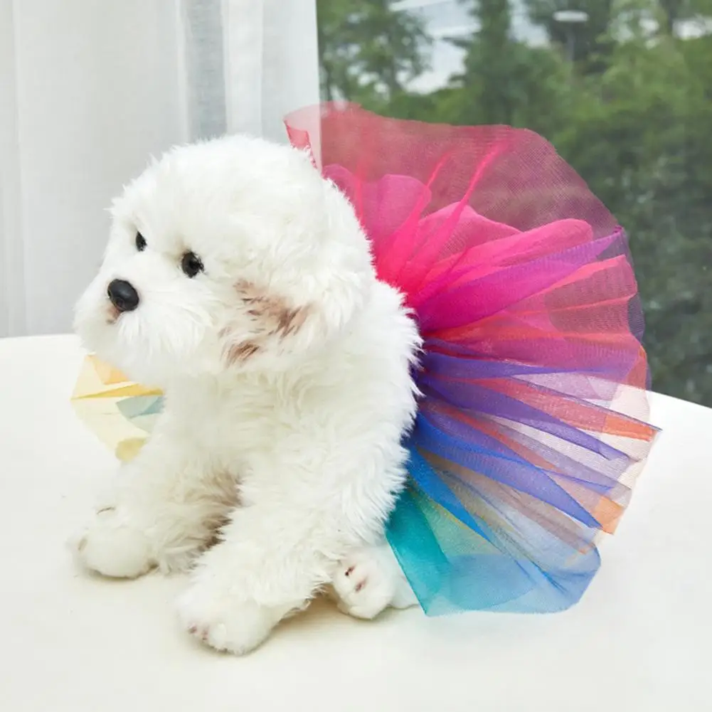 Tutu Dress，Teddy Schnauzer Puppy Pet Costume Apparel，Breathable Summer Dog Two-legged Clothes，Dog Skirts