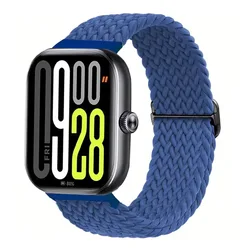 Premium Nylon Braided Loop Strap with Scratch - Resistant Buckle - Redmi Watch 6 (Blue)