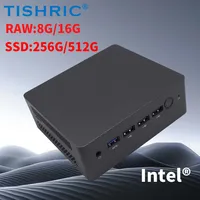 TISHRIC Mini PC Intel 12th Gen Alder Lake N100 SSD AMD DDR5 256/512GB RAW 8/16GB Mini PC PCIE M.2 SSD Dual WiFi Desktop Computer 1