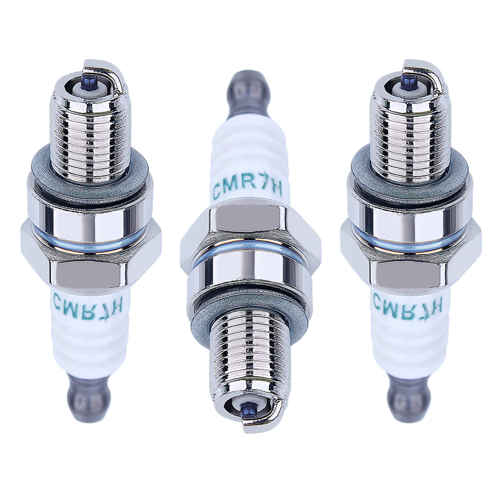 Spark Plug 3 PCS CMR7H Spark Plug Kit Fit 4 Stroke For Honda GX35 Engine Part Trimmers Blower Cutter