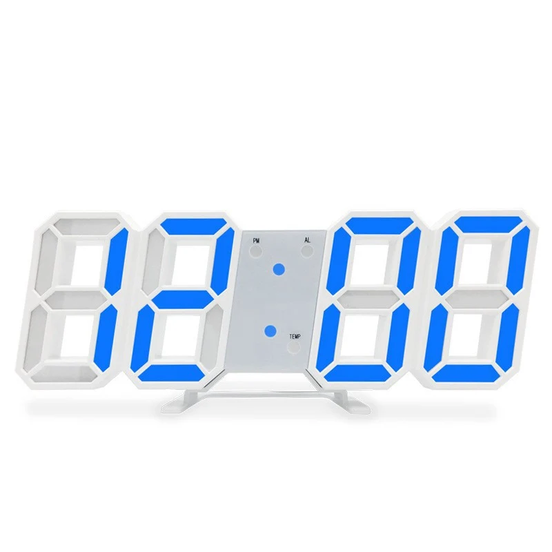 Modern LED Digital Wall and Table Clock for Home Décor, Indoor Timepiece for Living Room and Desk
