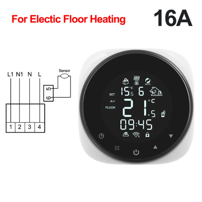 Tuya Smart Home Temperature Meter Smart Thermometer Underfloor Heating Wifi  3A Works With Alexa Google Home Domotica Remote Cont _ - AliExpress Mobile