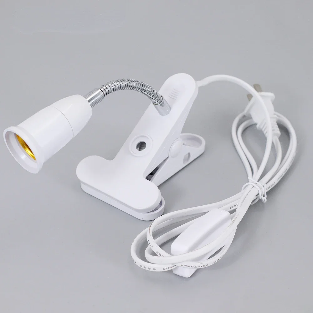 E27 Socket Bulb Holder Socket With Switch EU US UK Plug Lamp Holder Energy Saving LED Table Lamp Led Base Base led light desk lamp