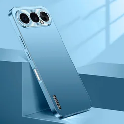 Sleek Aluminum Alloy Matte Back Case with All - Inclusive Camera Protection for Honor 500 Pro (Blue)