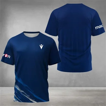 T-shirt sportiva estiva 2025, nuova, comoda, traspirante, ad asciugatura rapida, da tennis, girocollo, a maniche corte, casual, da uomo.