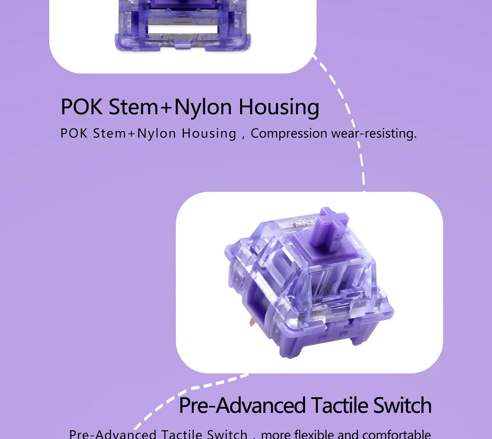 Mecânico, PC Primavera Longa, POK Nylon Lubed, 50g, 50m, Roxo