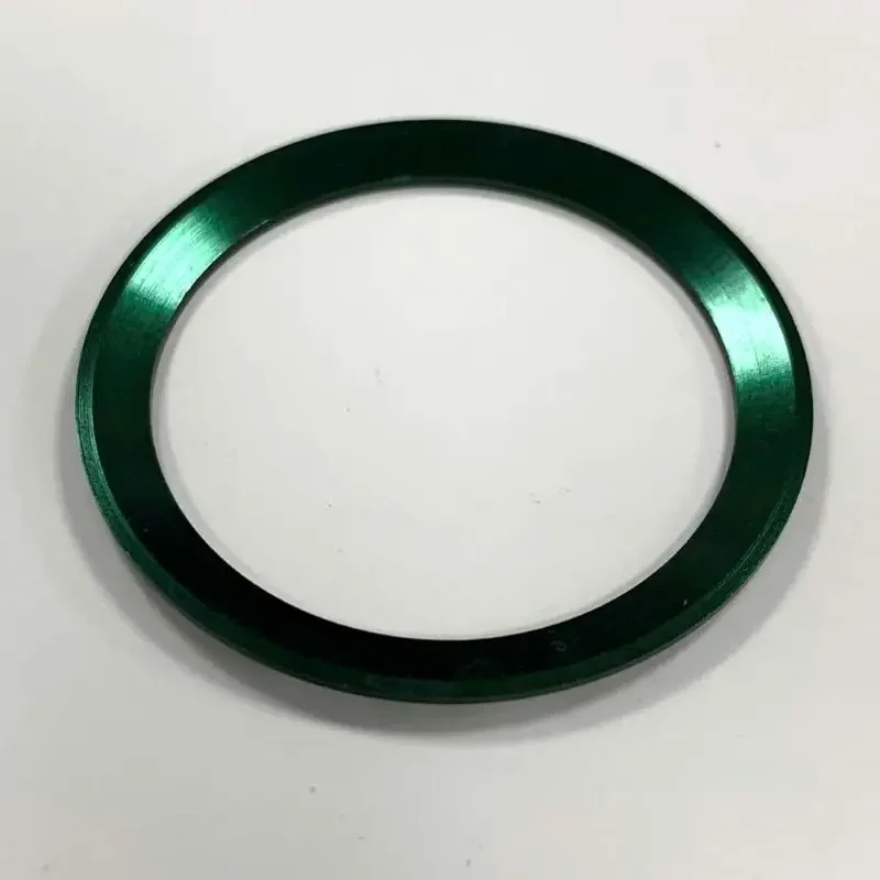 Aluminum Sloping Watch Bezel Insert with GMT Font, 38x30.5mm