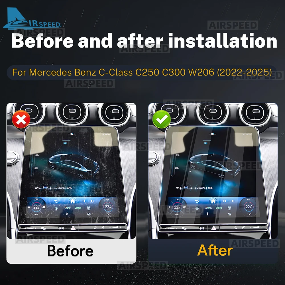 Premium Tempered Glass Screen Protector for Car Dashboard GPS Navigation Film