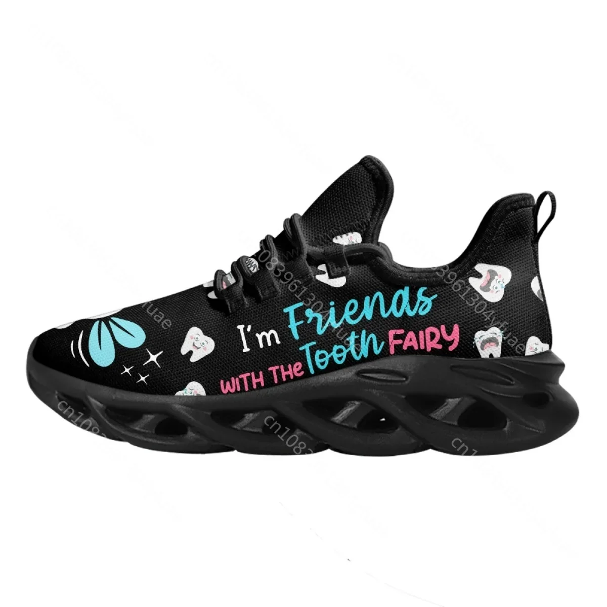 Dental Assistant Sneakers Women's Running Shoes Lightweight Lace-up Platform Shoes For Female Non-Slip Jogging 2023