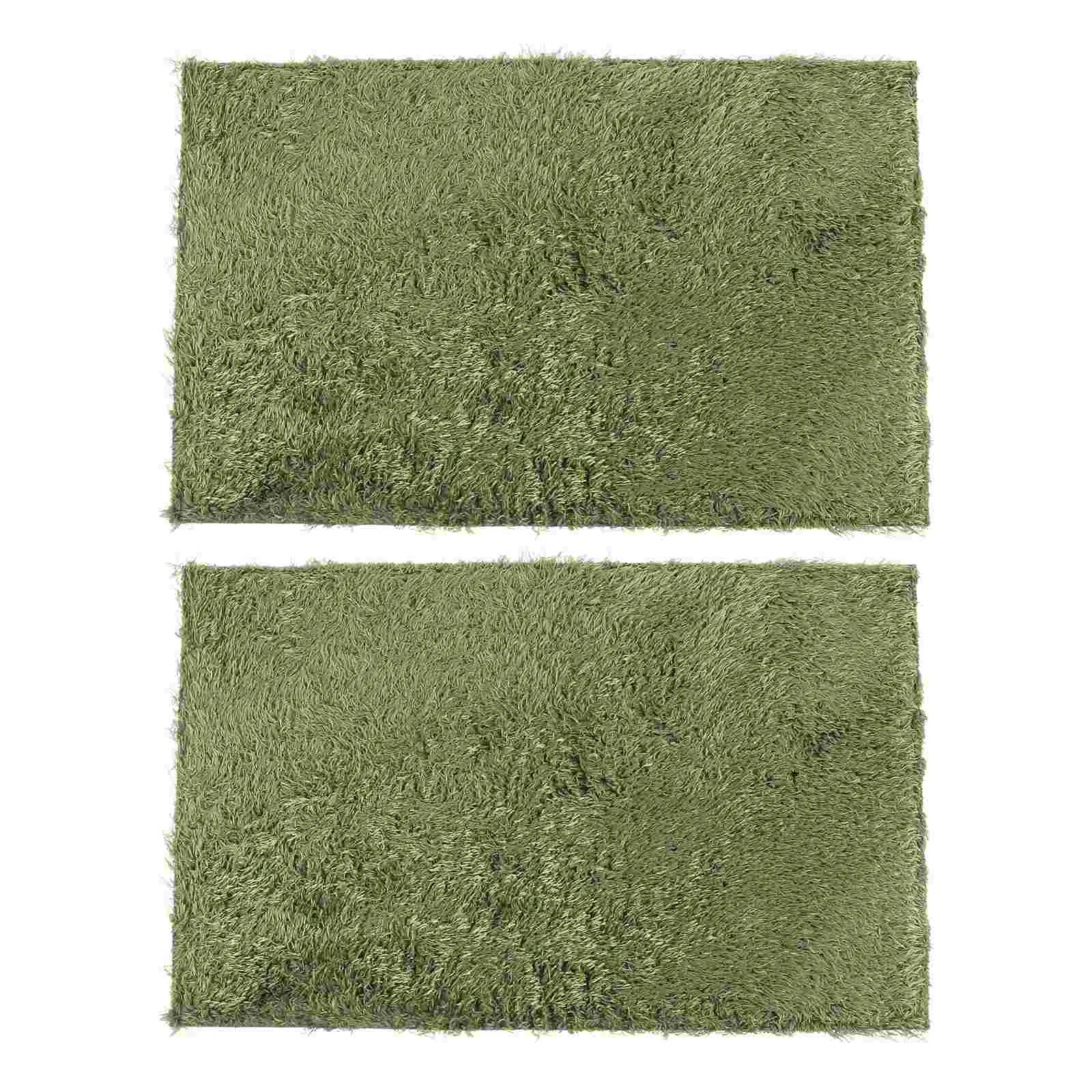 Reptile Carpet 2 Pcs Amphibious Reptile Carpet Turtle Habitat Moss Mat Mats for Terrarium Substrate Cotton