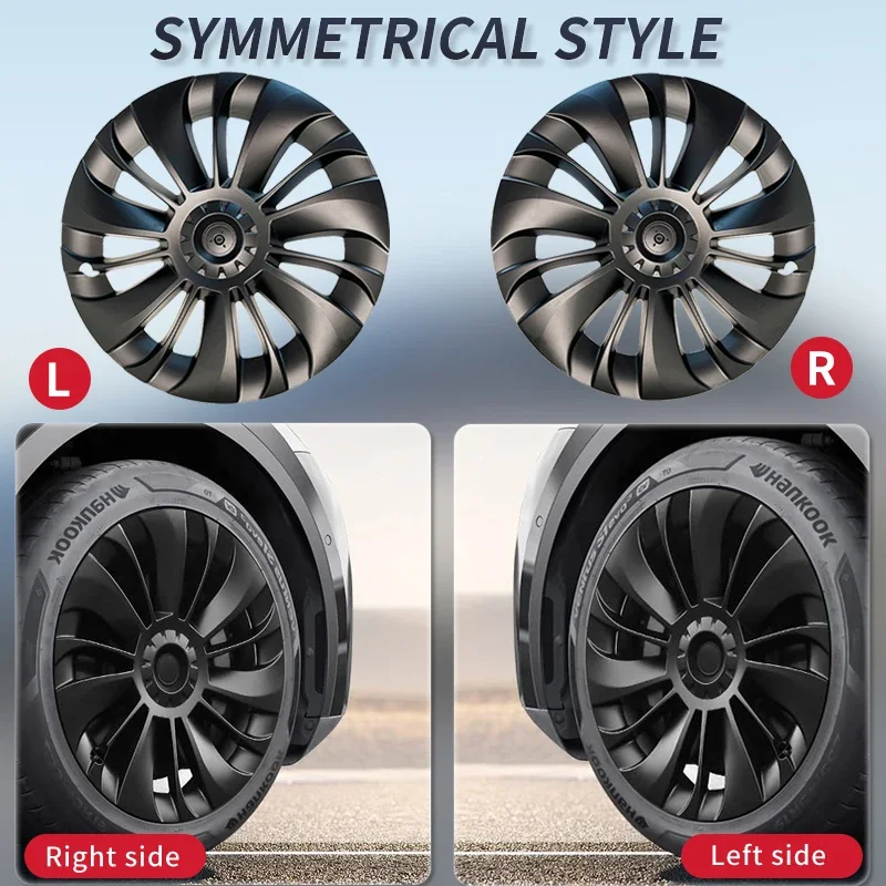 19 Inch Wheel Cover for Tesla Model Y Performance Replacement Automobile Hubcap Full Rim Cover Car Accessories 4PCS,wheel hub caps