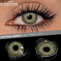 Fashion Colored Contact Lenses - Assorted Colors, Fast Delivery, Yearly Wear (PATTAYA - GREEN)