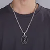 Biker Wolf Tag Pendant Necklace Stainless Steel Rope Chain For Mens Holiday Gifts for Father .Husband .Boyfriends 4
