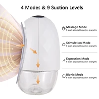 1/2PC Wearable Breast Pump Hands Free Electric Breast Pump for Breastfeeding Low Noise with 150ml Milk Collector for Home Travel 2