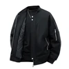 Winter Thick Jackets Men 9XL Plus Size Solid Color Varsity Jacket Fashion Casual Baseball Jacket Coats Male Big Size 9XL 2