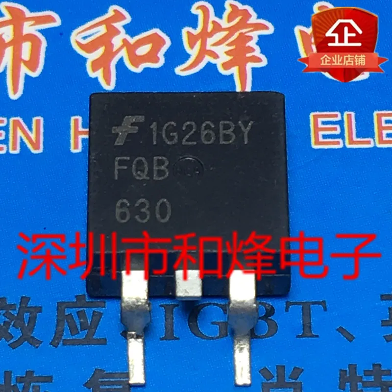 

5PCS-10PCS FQB630 TO-263 9A 200V NEW AND ORIGINAL ON STOCK