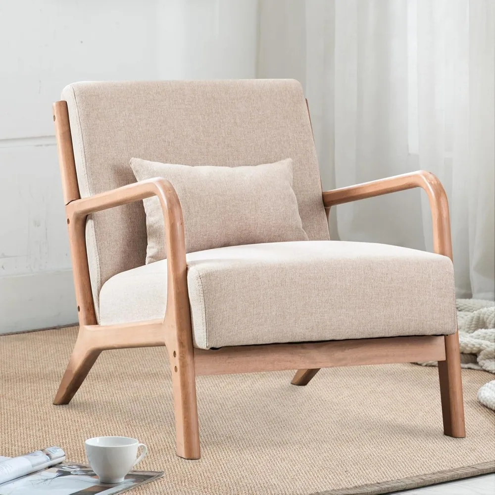 Medieval Modern Wood Frame Armchair - view 1