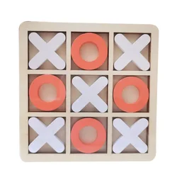 Interactive Tic Tac Toe Board Game for Kids - Engaging Brain Teasers & Strategy Toy for Parent - Child Fun (Wooden Toy)