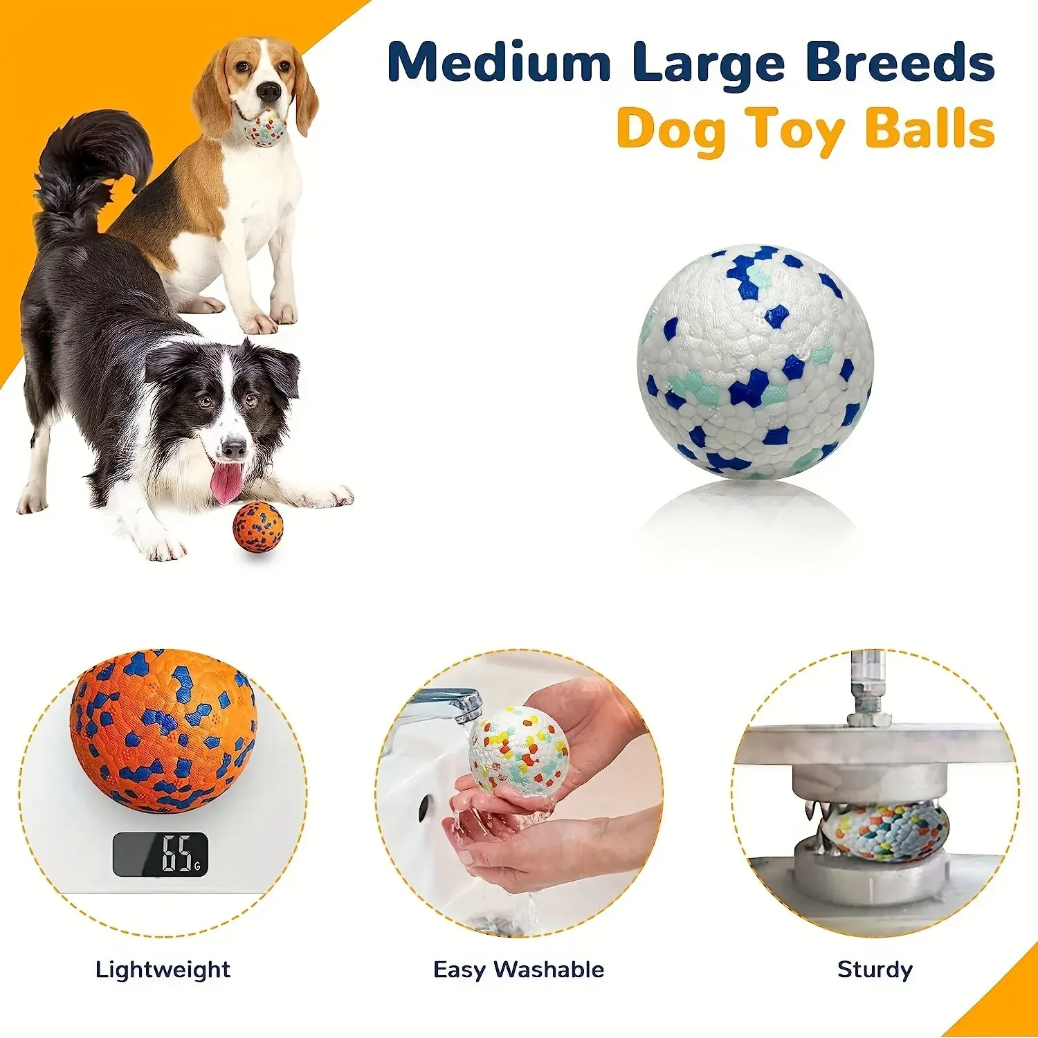 Dog Toy Durable Crew Ball For Pet