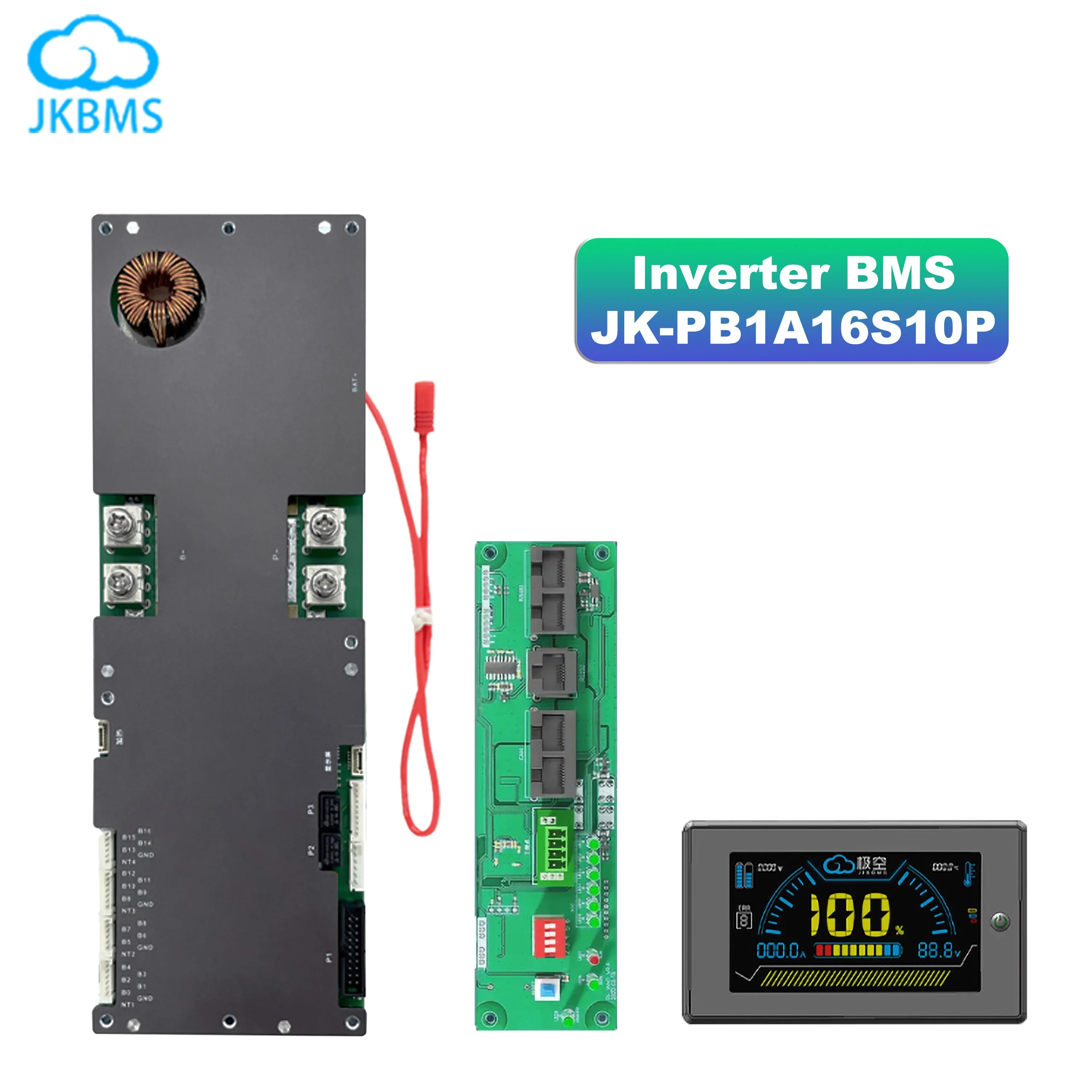 Jkbms Smart Inverter Bms 8S 16S 24V 48V 100A 8S-16S Family Energy Storage Lifepo4/Li-Ion/Lto Per Growatt Deye Inverter