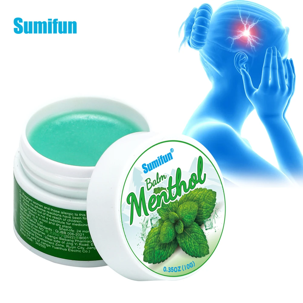 

3Pcs Sumifun Menthol Balm Mint Refresh Cream Cooling Oil Mosquito Bites Itching Ointment Relieve Headache Dizziness Plaster