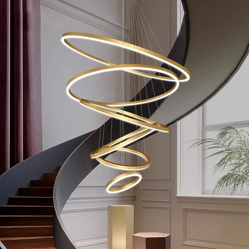 

Nordic home decoration, stair chandelier, living room bedroom and dining room Pendant lights, ceiling light, indoor lighting