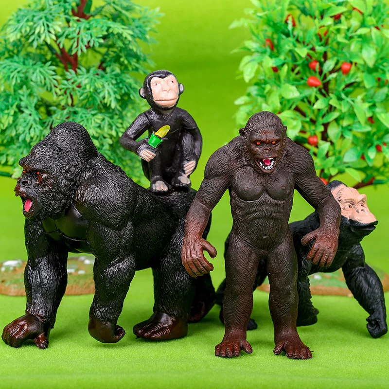 Vintage Monkey Toys Plastic Monkey Toy Figures
