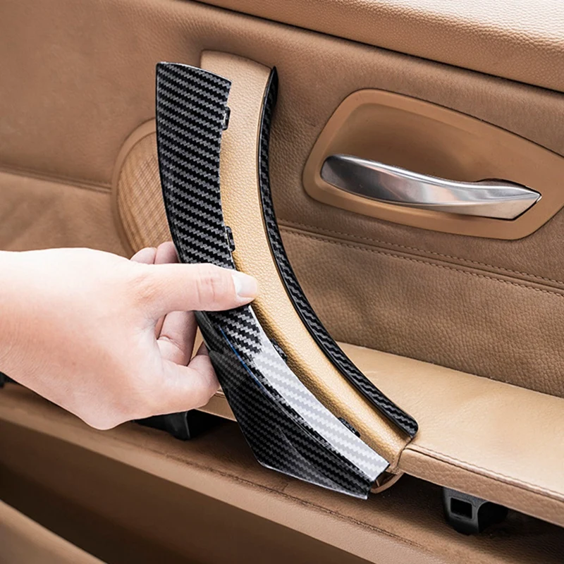6Pcs Car Inner Door Handle Cover Trim Pull Grab Panel Handle for BMW 3