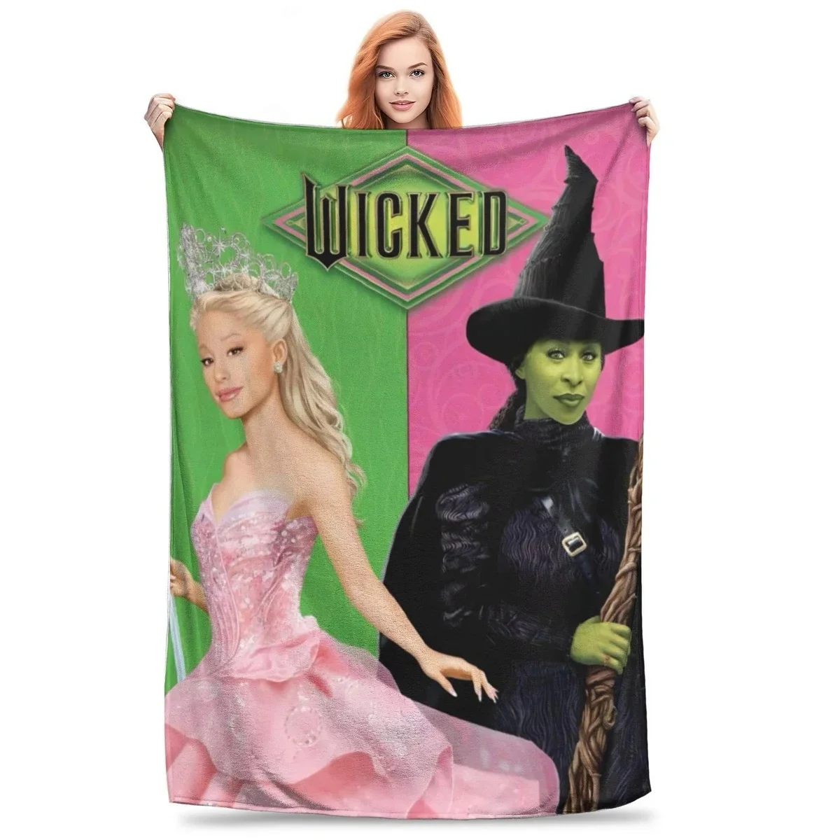Wicked Musical Movie Soft Flannel Throw Blanket for Bed Sofa Travel Office Car - Home Decor Birthday Gift 2