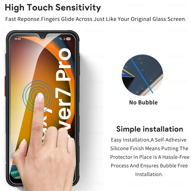 Samsung XCover Tempered Glass Screen Protector - 3 Pack, 9H Hardness, HD Clarity