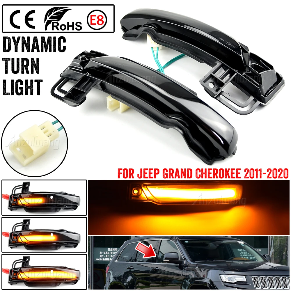 

Best Quality LED Dynamic Turn Signal Light Indicator Rearview Mirror Blinker For JEEP GRAND CHEROKEE WK2 2010 2011 2012-2020