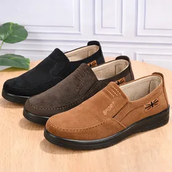 Autumn New Old Beijing Cloth Shoes Men's Shoes Breathable Men Shoes Soft Sole Anti Slip Casual Shoes Large Size 48 Sports Shoes
