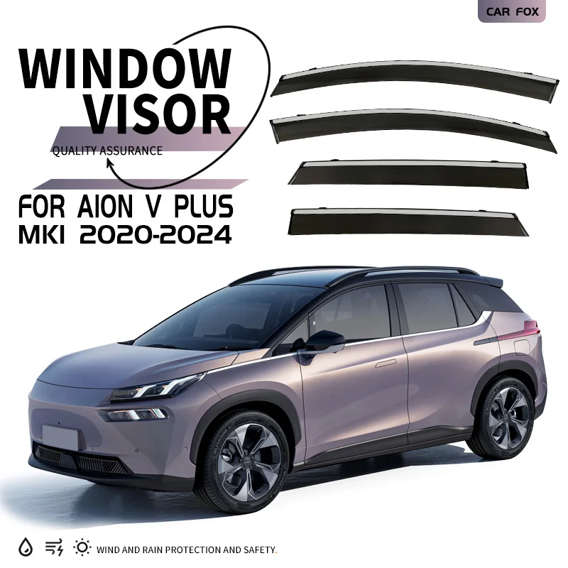 

For GAC Aion V Plus 2020-2024 Plastic Window Visor Vent Shades Sun Rain Deflector Guard For GAC Aion V Plus 2020-2024