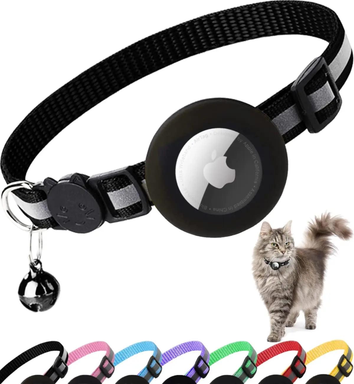 ATUBAN-Collier Airtag pour chaton, avec support Apple Air Tag et