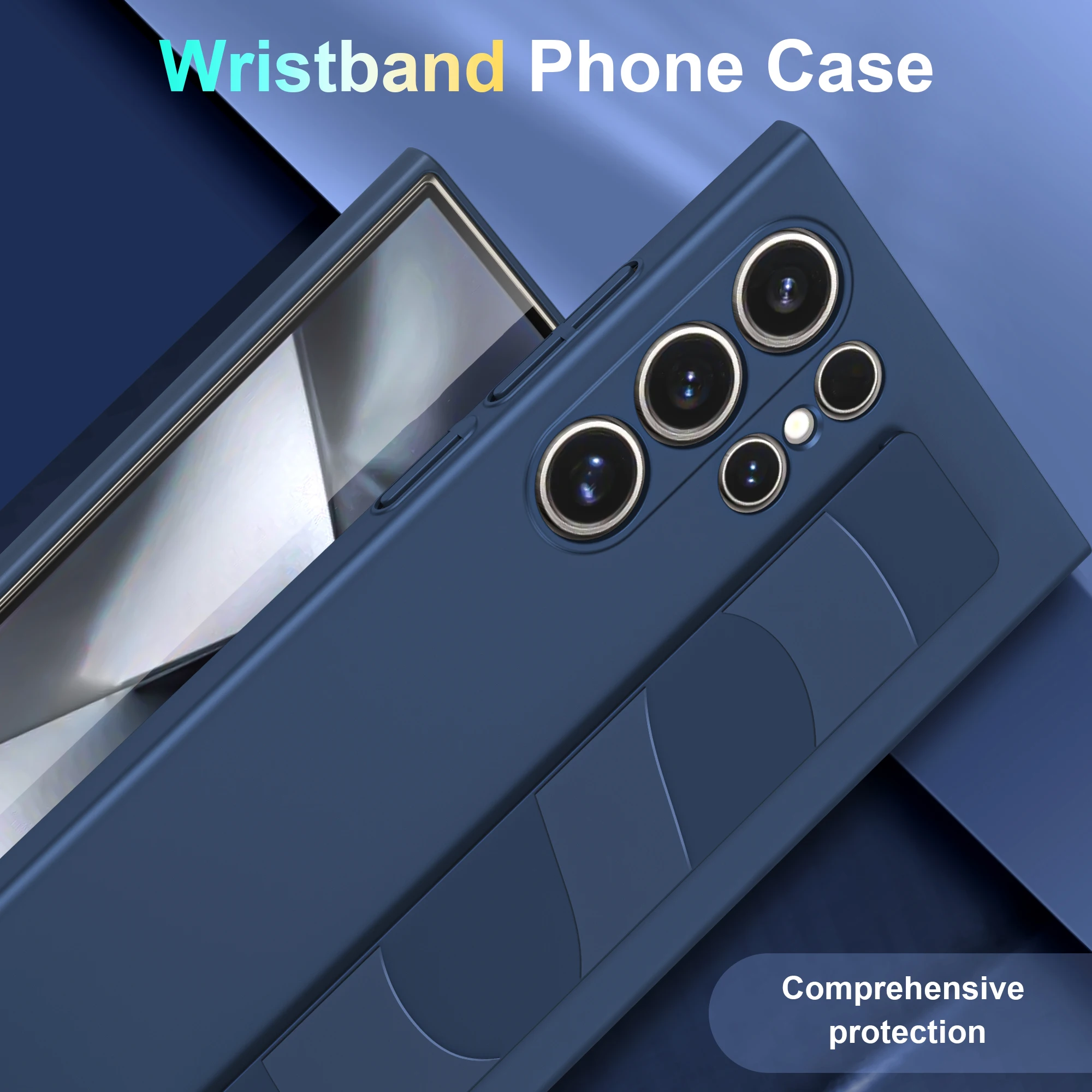 Handheld Silicone Elastic Wrist Strap Matte Shockproof Phone Case