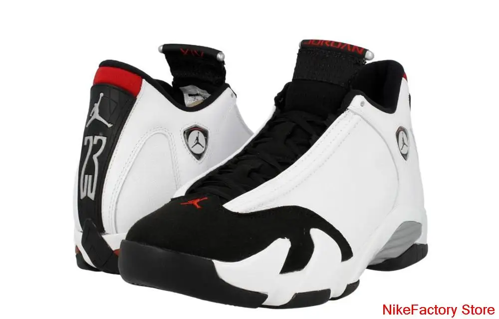 Nike-zapatillas de baloncesto Air Jordan 14 para hombre y mujer, zapatos  Unisex de Punta Negra Retro, originales, 487471-102 _ - AliExpress Mobile