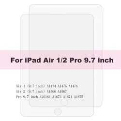 Premium Tempered Glass Screen Protector for iPad - Ultra Clear and Durable Film (Air 1 2 Pro 9.7)