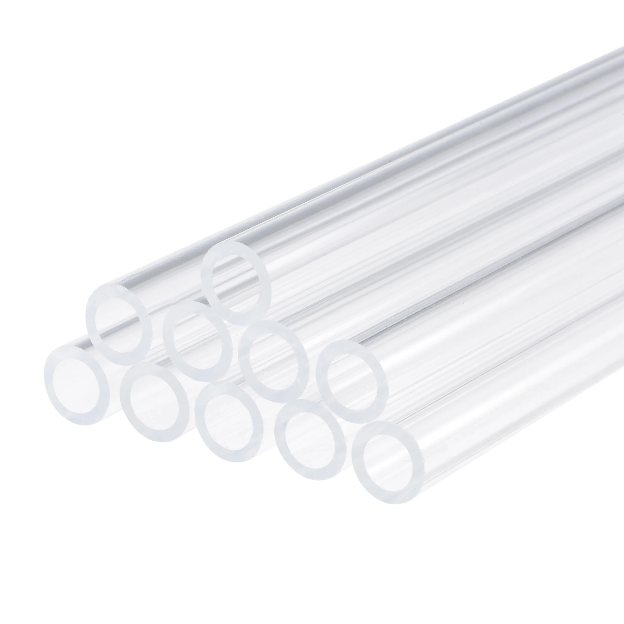 

uxcell Acrylic Pipe Rigid Round Tube Clear 5/16" ID 1/2" OD 6" High Impact for Lighting, Models, Plumbing, Crafts 10 Pack