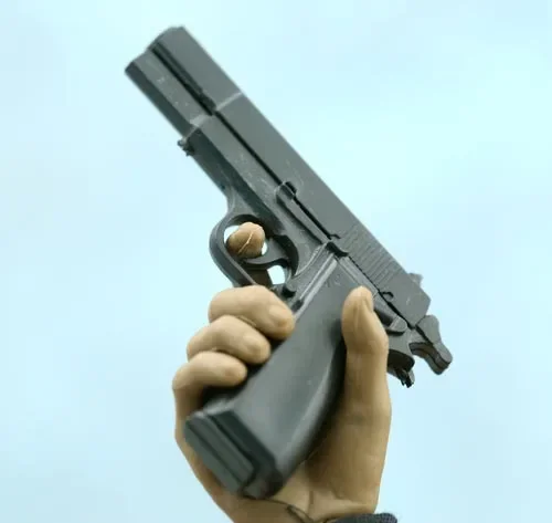 1/6 M1935 총 4D 조립 모델 12인치 액션 피규어용 플라스틱 블랙 솔저 액세서리 장난감