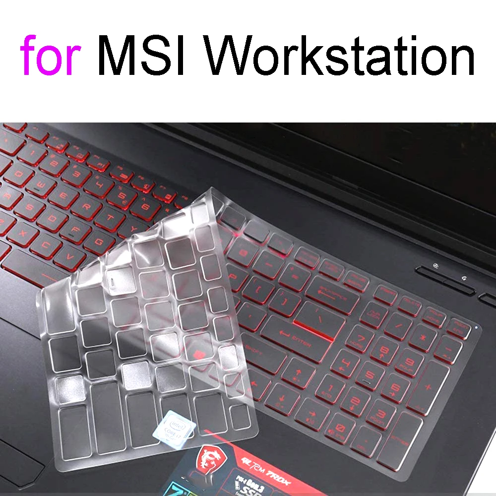 Durable Keyboard Protector Skin for MSI Mobile Workstation Laptops