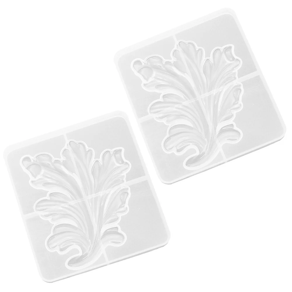 

2pcs Leaf Resin Mold Flower Leaves Coaster Resin Tray Silicone Molds Craft Casting Epoxy Resin Mold Home Decor for DIY Craft