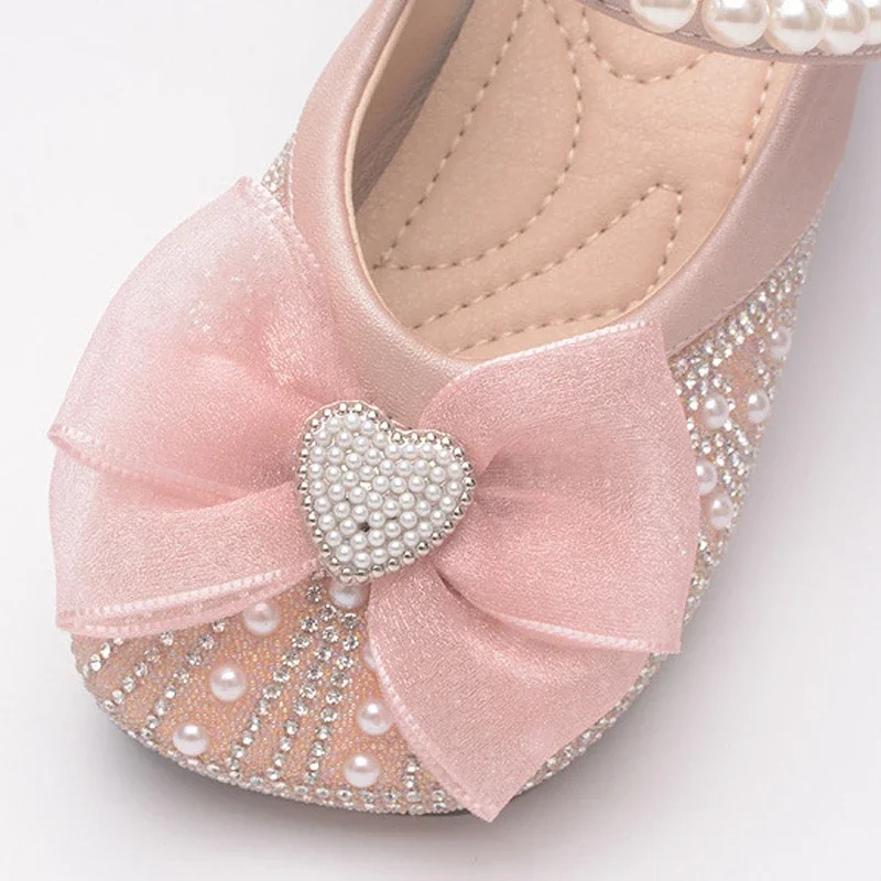 Girls Shoes for Eid Mubarek 2024 Princess Shoes for Girls Children's Flats Flower Girl Shoes for Wedding Birthday Show Eid Gifts - Image 2
