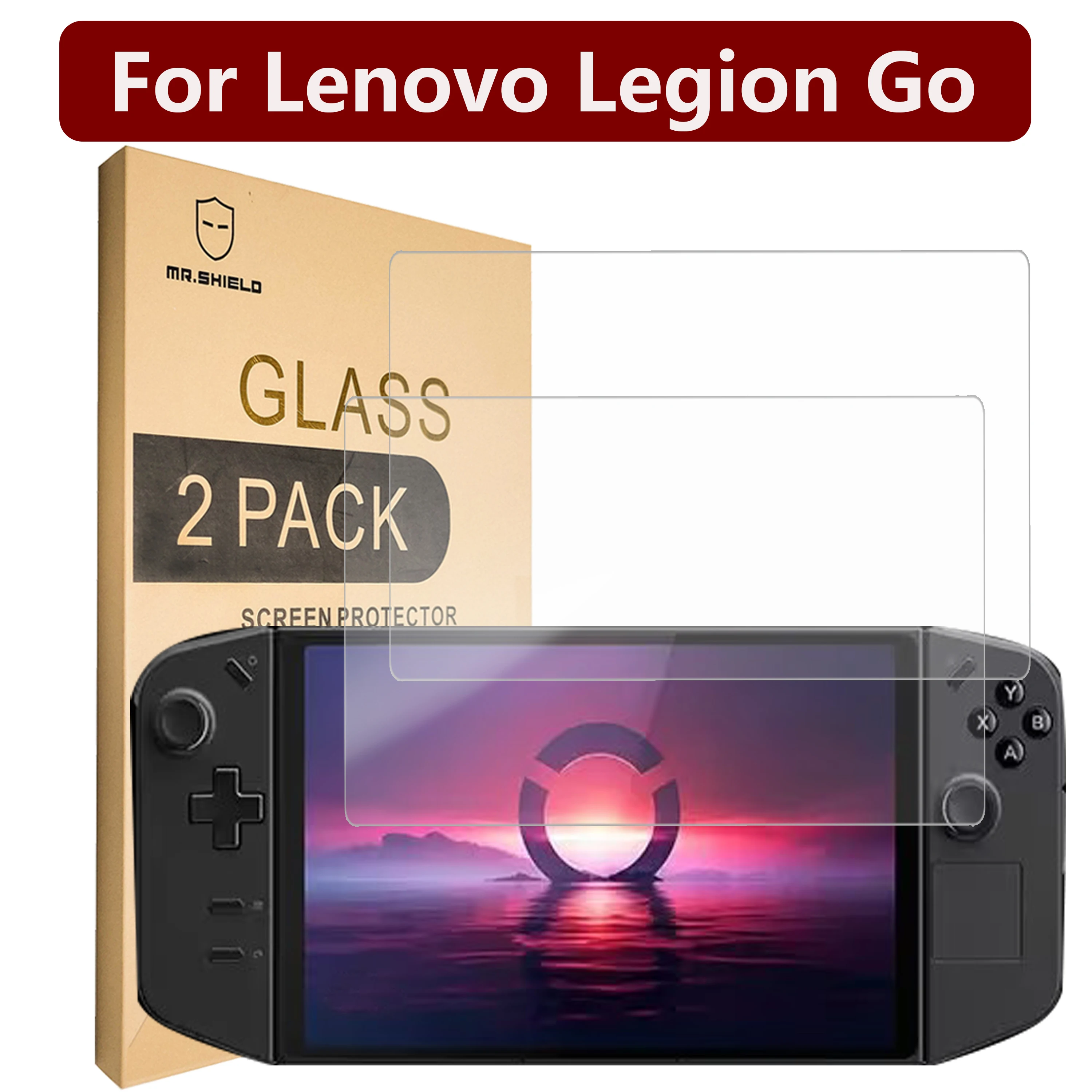 

Mr.Shield [2-PACK] Screen Protector For Lenovo Legion Go [Tempered Glass] [Japan Glass with 9H Hardness] Screen Protector