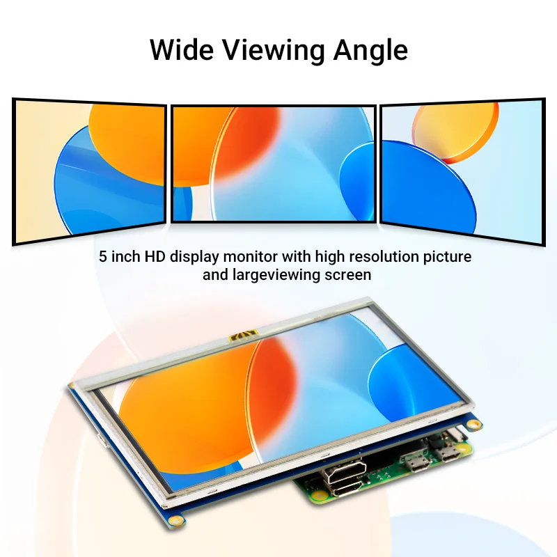For Raspberry Pi Zero/Zero 2W 5 Inch Touch Screen RR050P 800x480 TFT Display ILI6122+ILI5960 Driver IC for DIY Projects